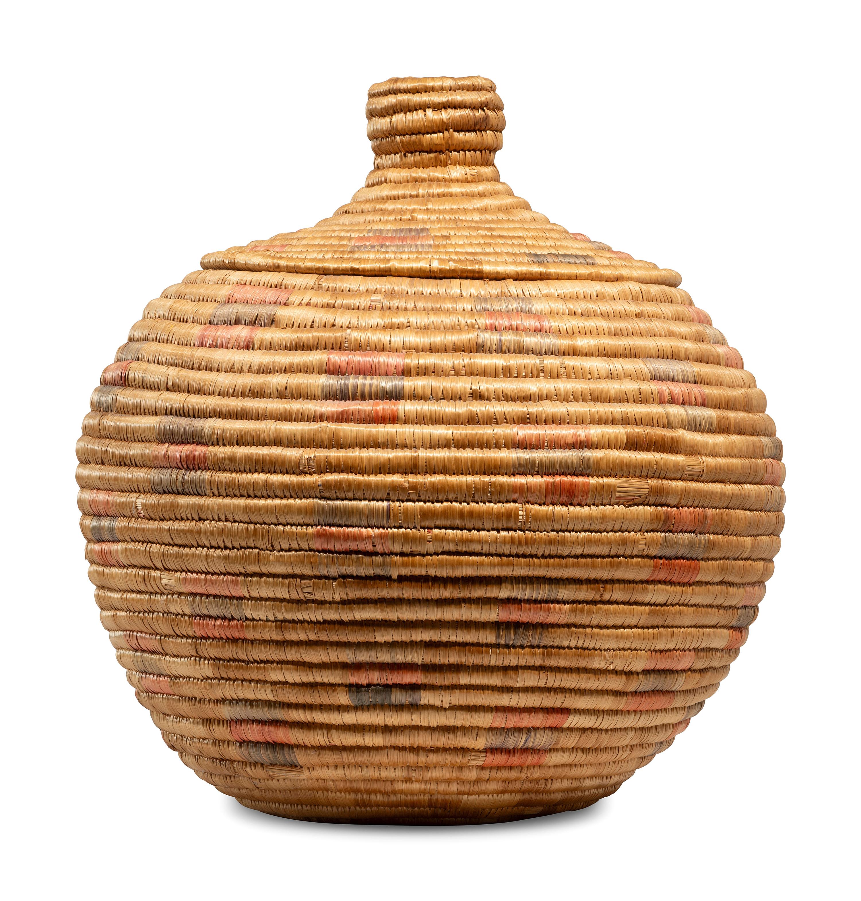 Yupik Lidded Storage Basket