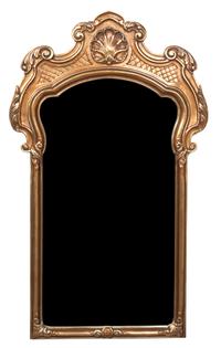 A Rococo Style Giltwood Mirror Height 43 1/2 x width 25 1/2 inches. — 20TH CENTURY