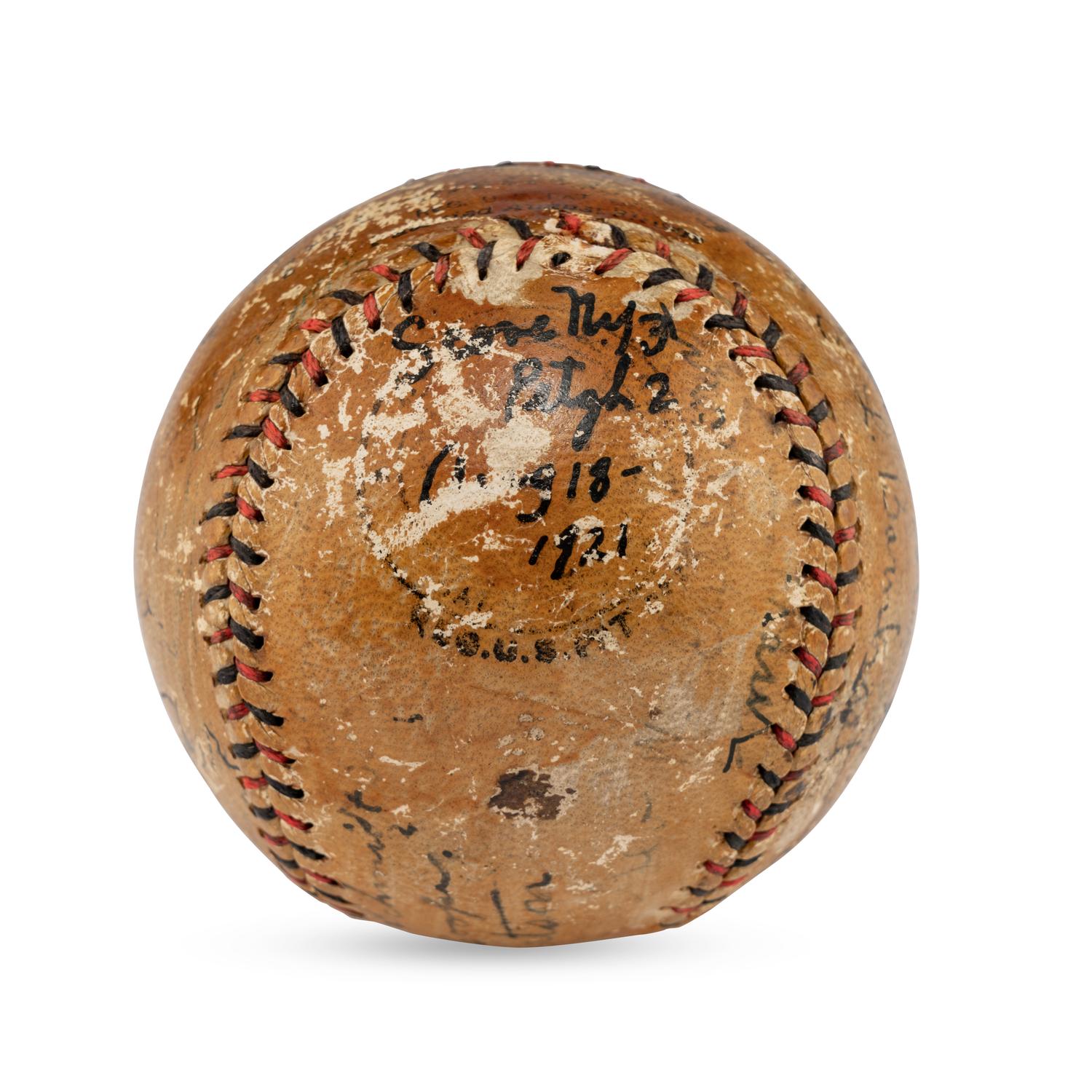 A 1921 Pittsburgh Pirates and Others Signed Autograph Baseball (Beckett Authentication Services)