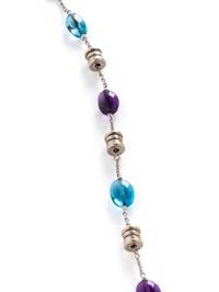 BULGARI, TOPAZ AND AMETHYST 'B.ZERO 1' BRACELET