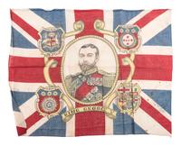 [ROYALTY]. A group of handkerchiefs, ceramics, and other ephemera from Queen VICTORIA, King GEORGE V, and King EDWARD VIII comprising: