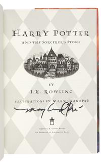 ROWLING, J. K. (b 1965). Harry Potter and the Sorcerer's Stone. New York: Arthur A. Levine Books an Imprint of Scholastic Press, 1998.