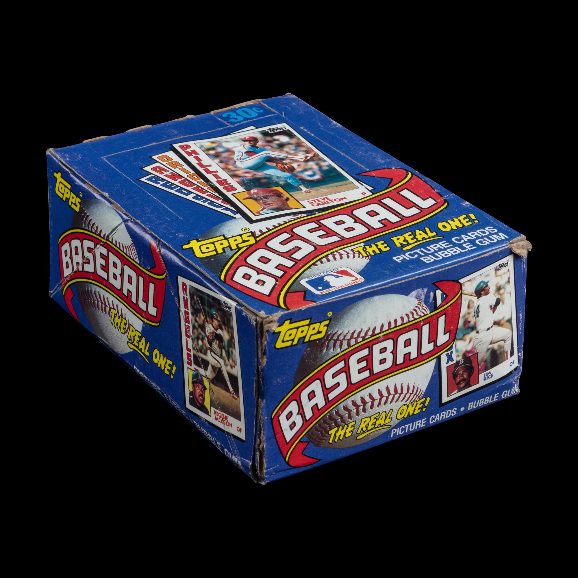 An Unopened Wax Box of 1984 Topps Baseball Cards