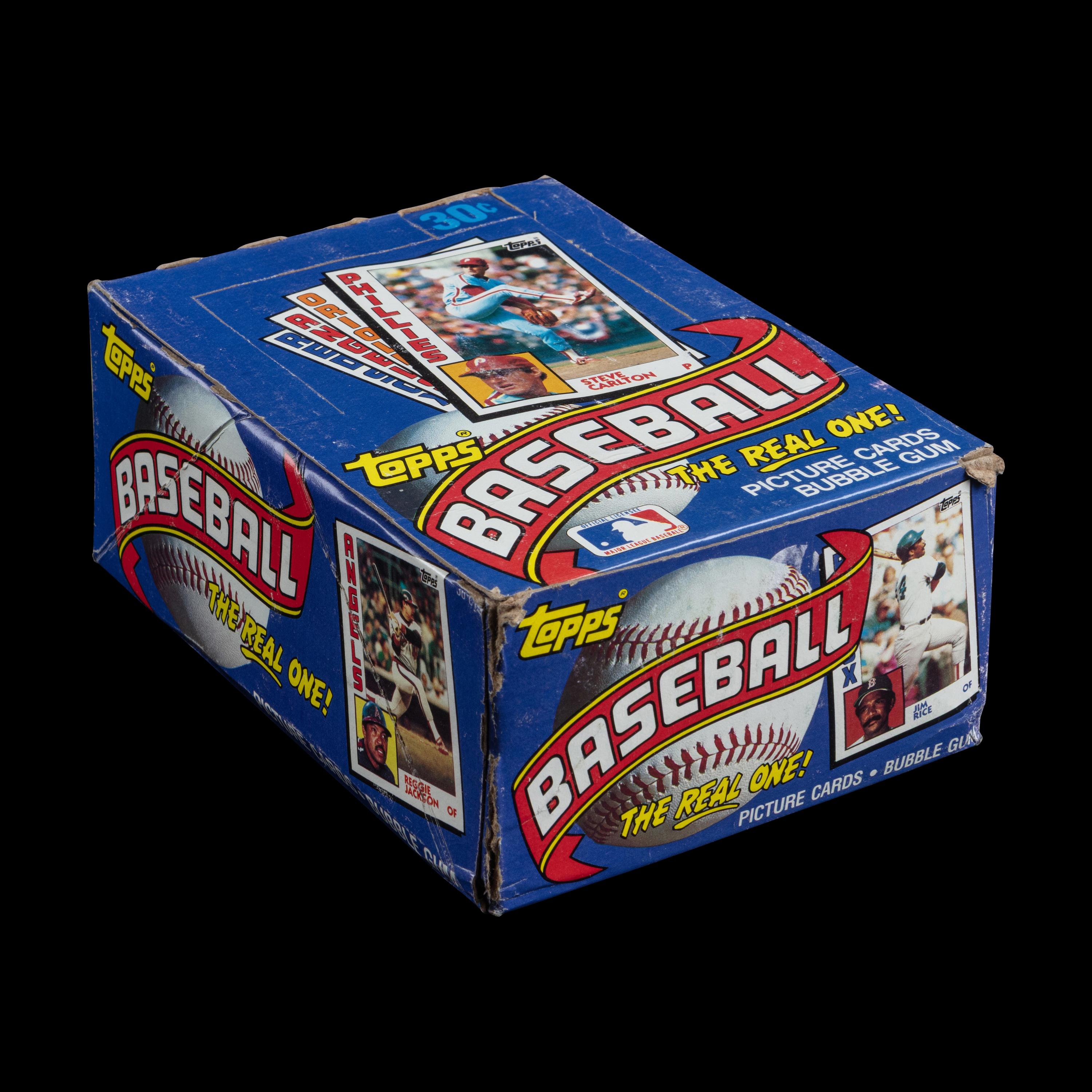 An Unopened Wax Box of 1984 Topps Baseball Cards