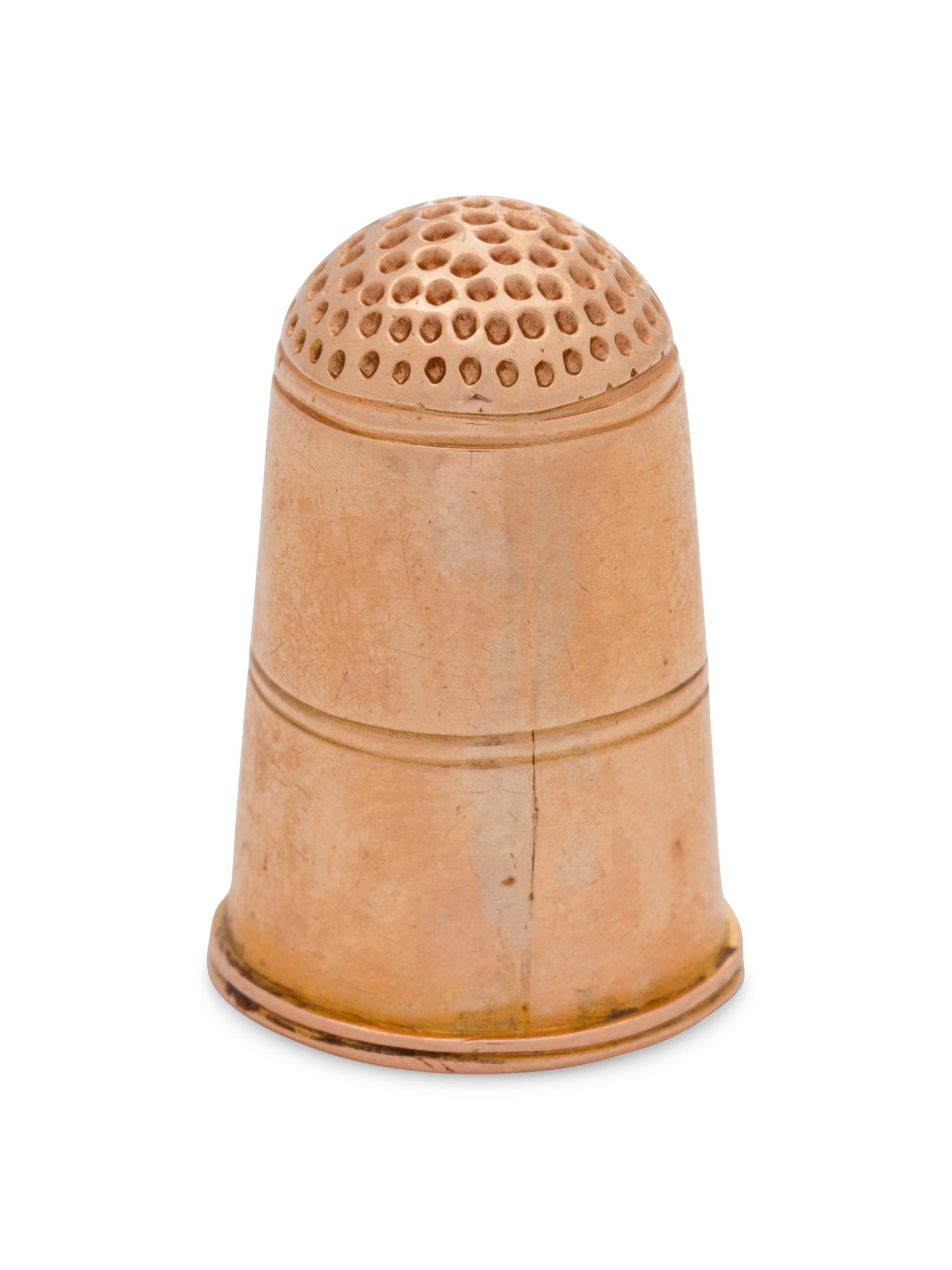 A Continental Yellow Gold Thimble