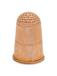 A Continental Yellow Gold Thimble