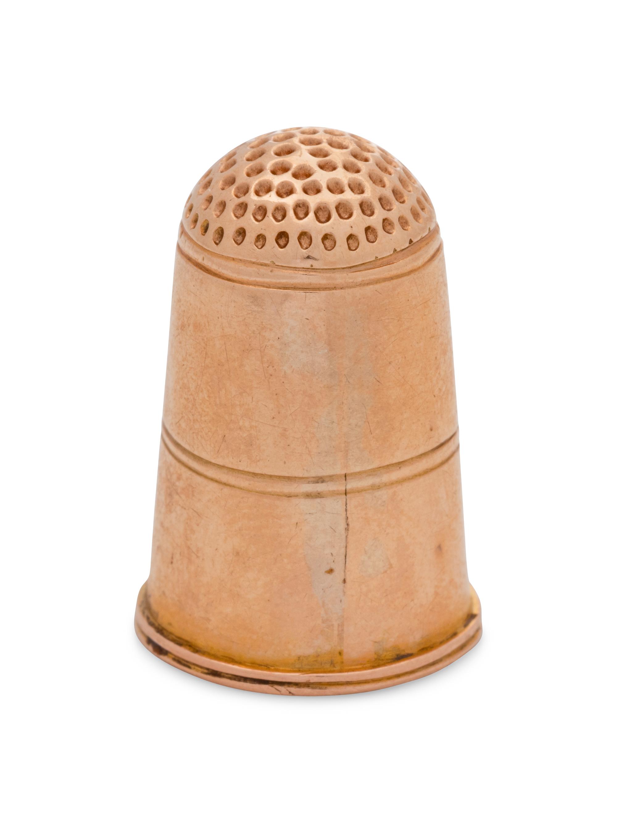 A Continental Yellow Gold Thimble
