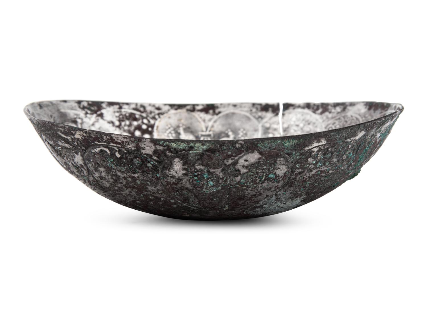 A Sasanian Silver-Gilt Lobed Bowl
