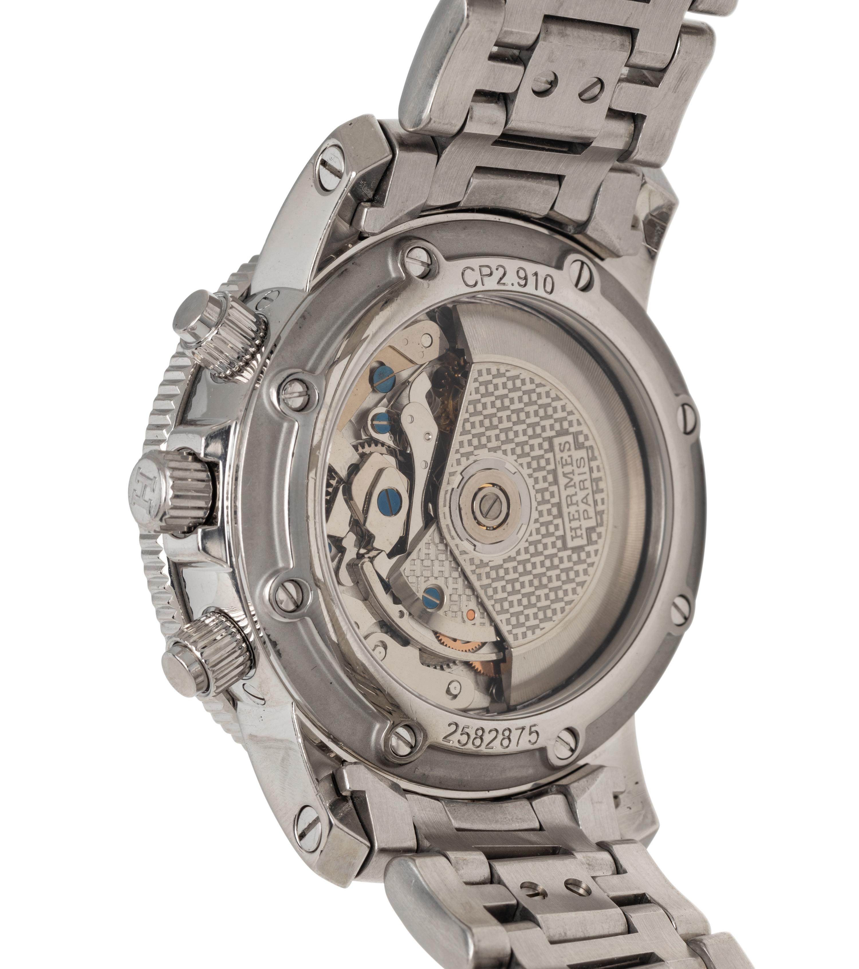HERMÈS, REF. CP2.910 STAINLESS STEEL 'CLIPPER DIVER' WATCH