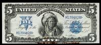 A United States Series 1899 Indian Chief $5 Silver Certificate — Fr. 231