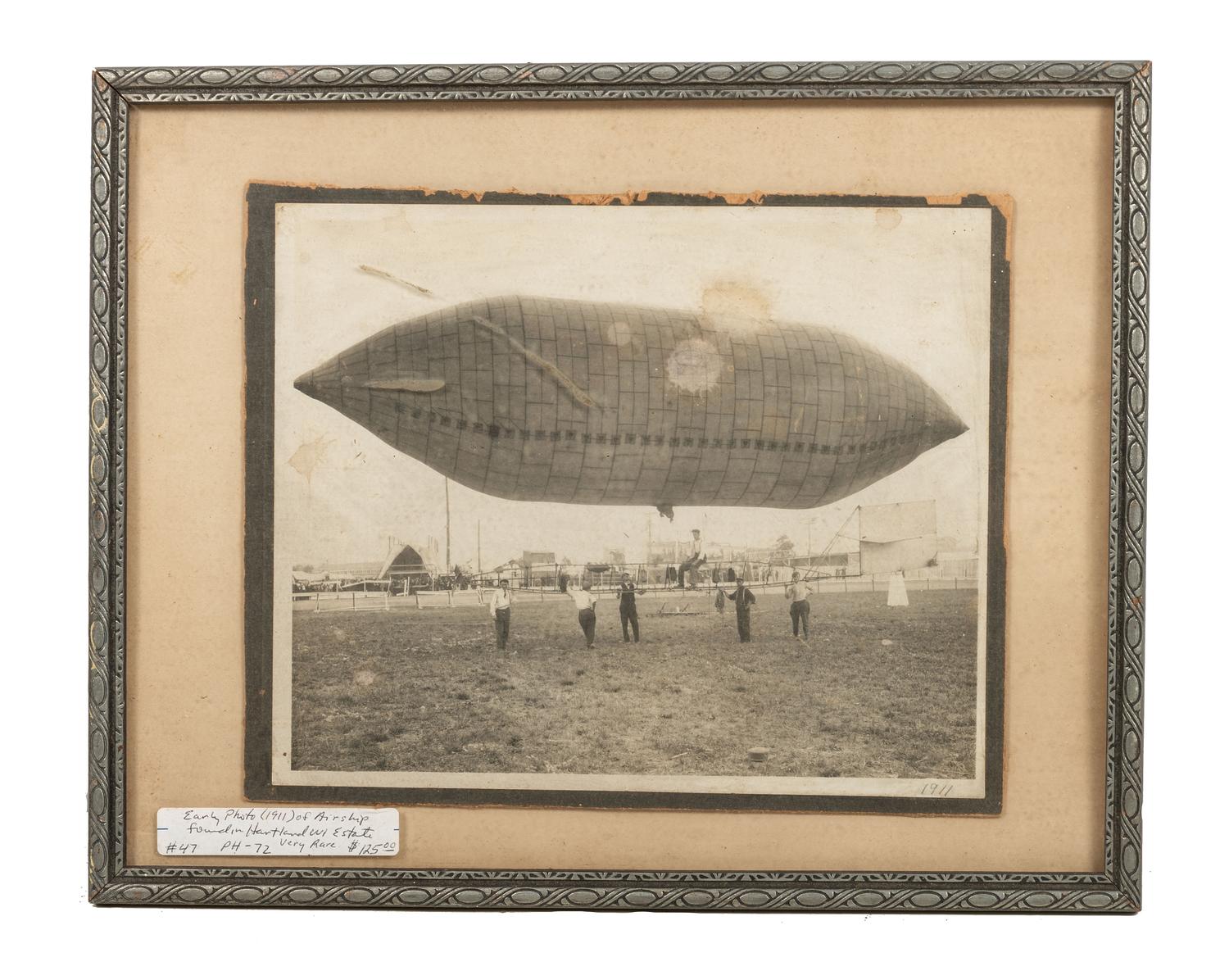 [PHOTOGRAPHY - MILITARY & TRANSPORTATION]. A group of 5 turn-of-the-century and WWI-era photographs and artworks.