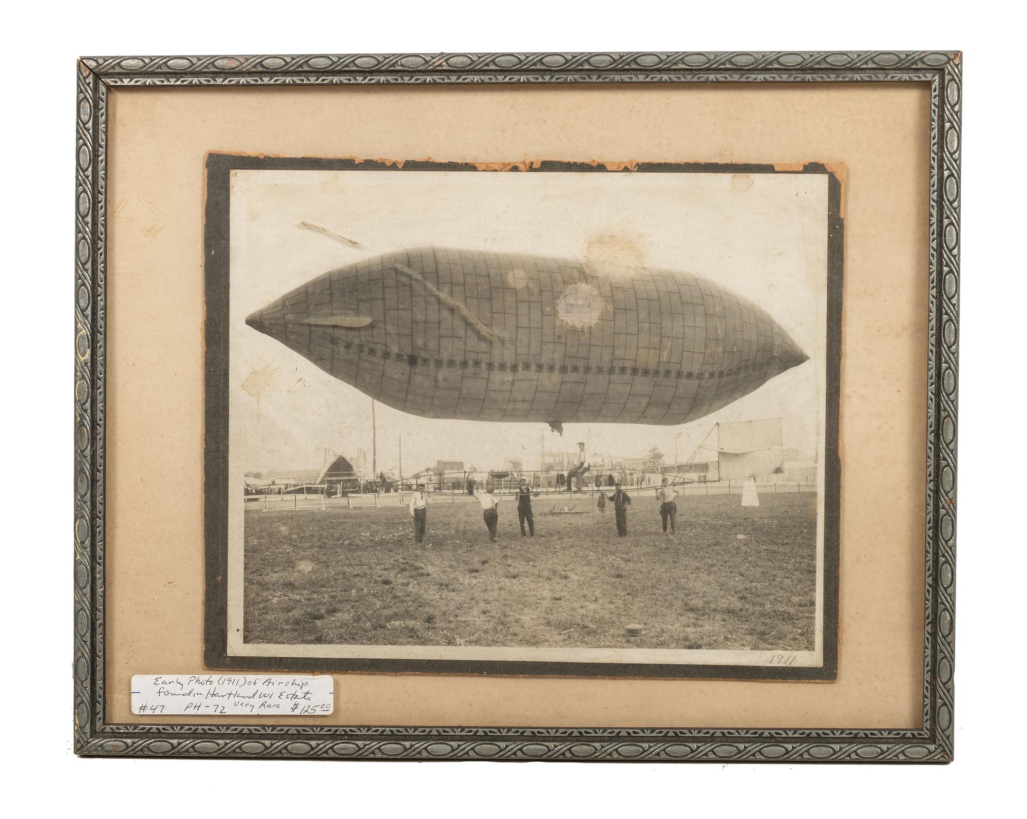 [PHOTOGRAPHY - MILITARY & TRANSPORTATION]. A group of 5 turn-of-the-century and WWI-era photographs and artworks.