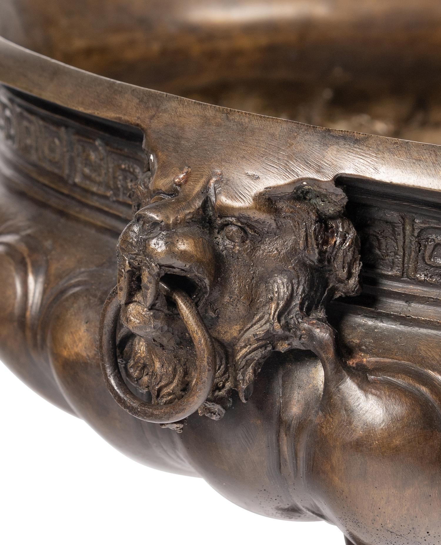 A Neoclassical Style Bronze Jardinière