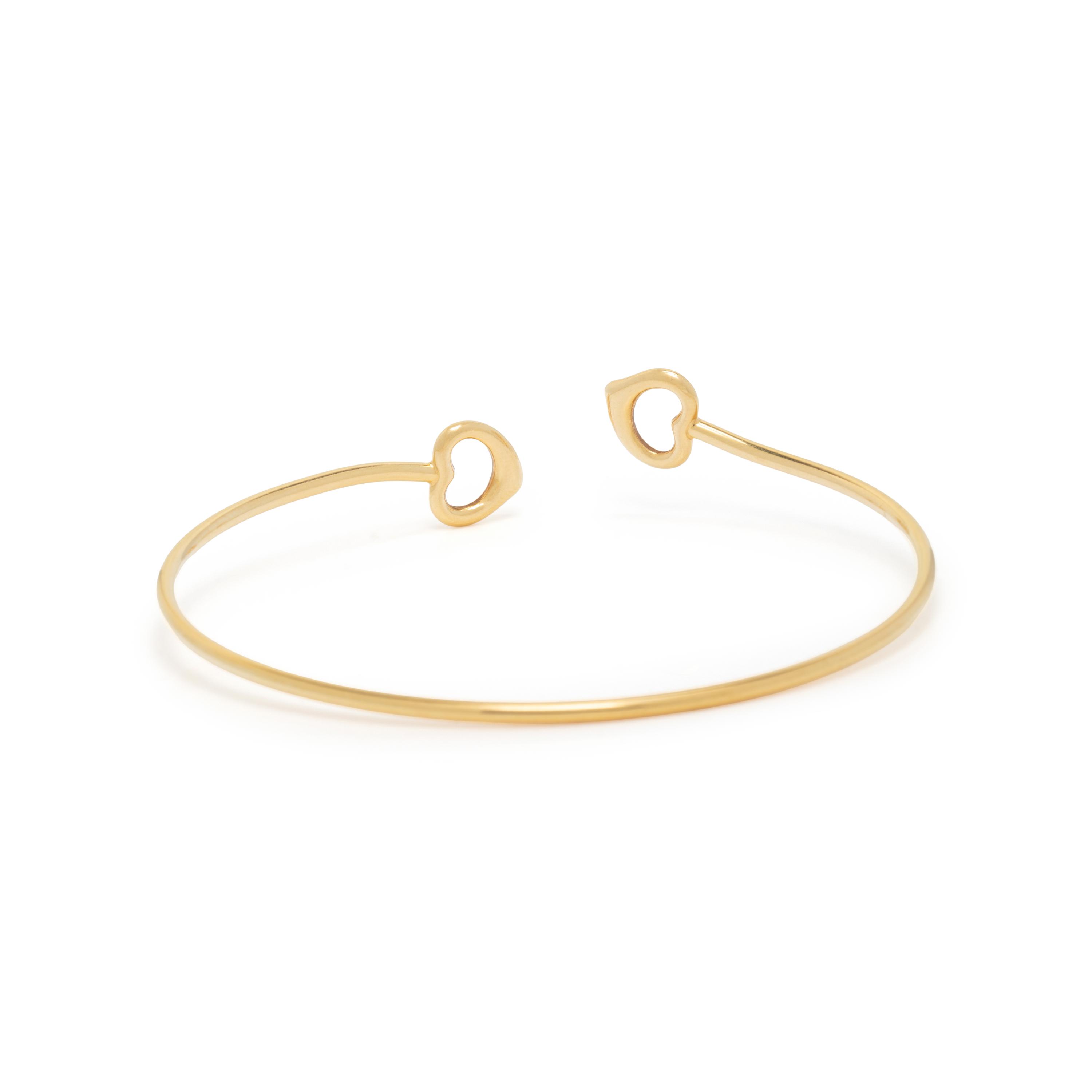 TIFFANY & CO., ELSA PERETTI, 'OPEN HEART' CUFF BRACELET