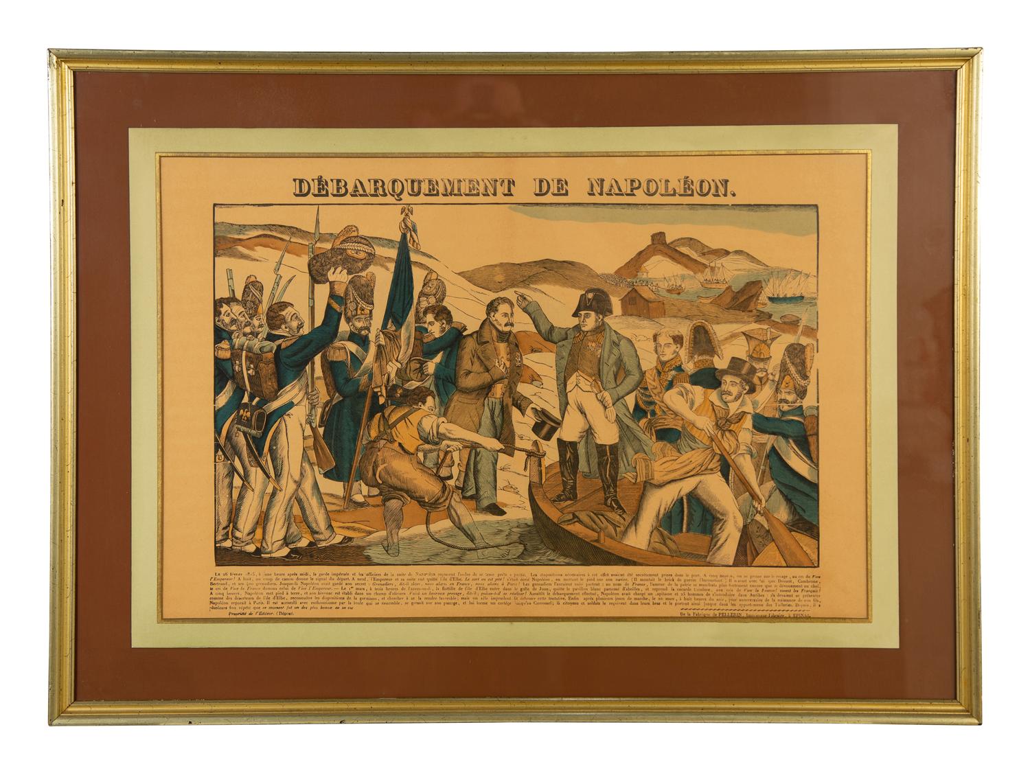 A Set of Five Napoleonic Colored Engravings After François Georgin