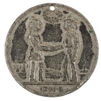 A group of items identified to Sergeant Major John S. Dollinger, 1st Ohio Volunteer Cavalry, incl. sergeant major chevrons and quarter plate tintype.
