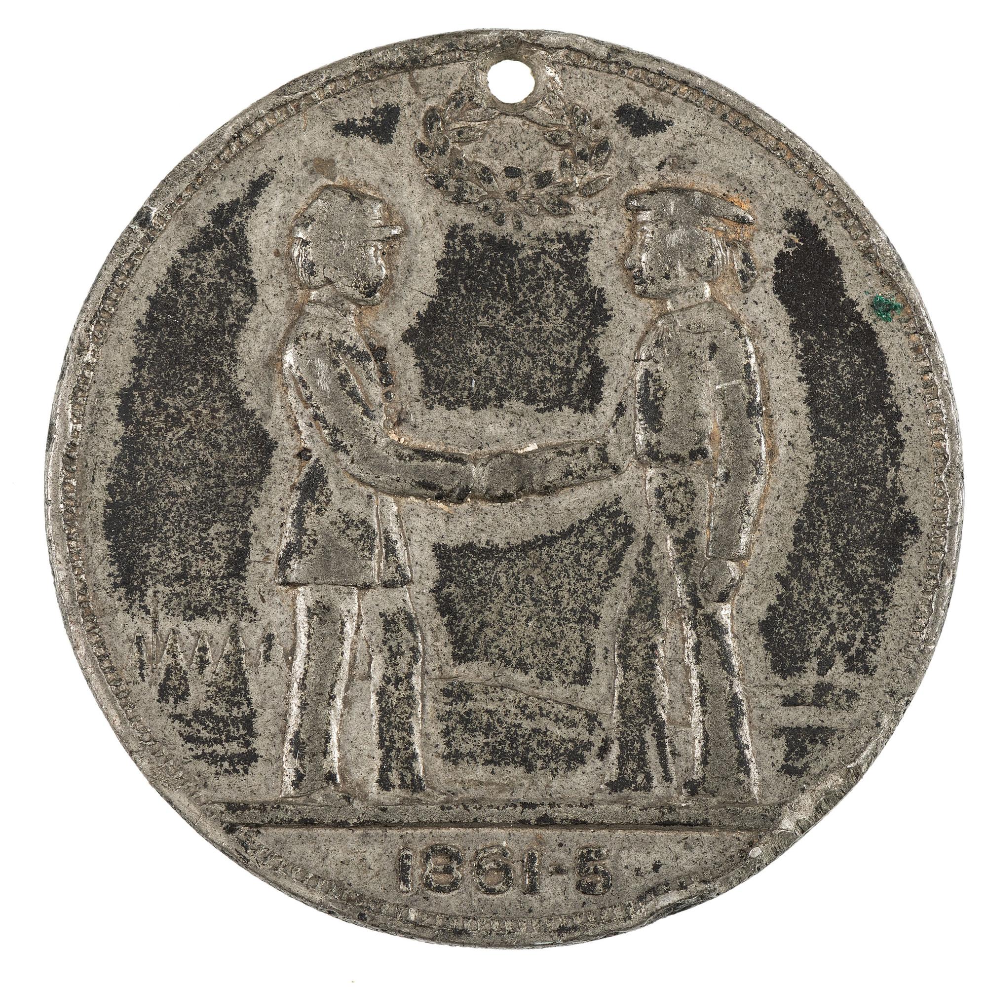 A group of items identified to Sergeant Major John S. Dollinger, 1st Ohio Volunteer Cavalry, incl. sergeant major chevrons and quarter plate tintype.