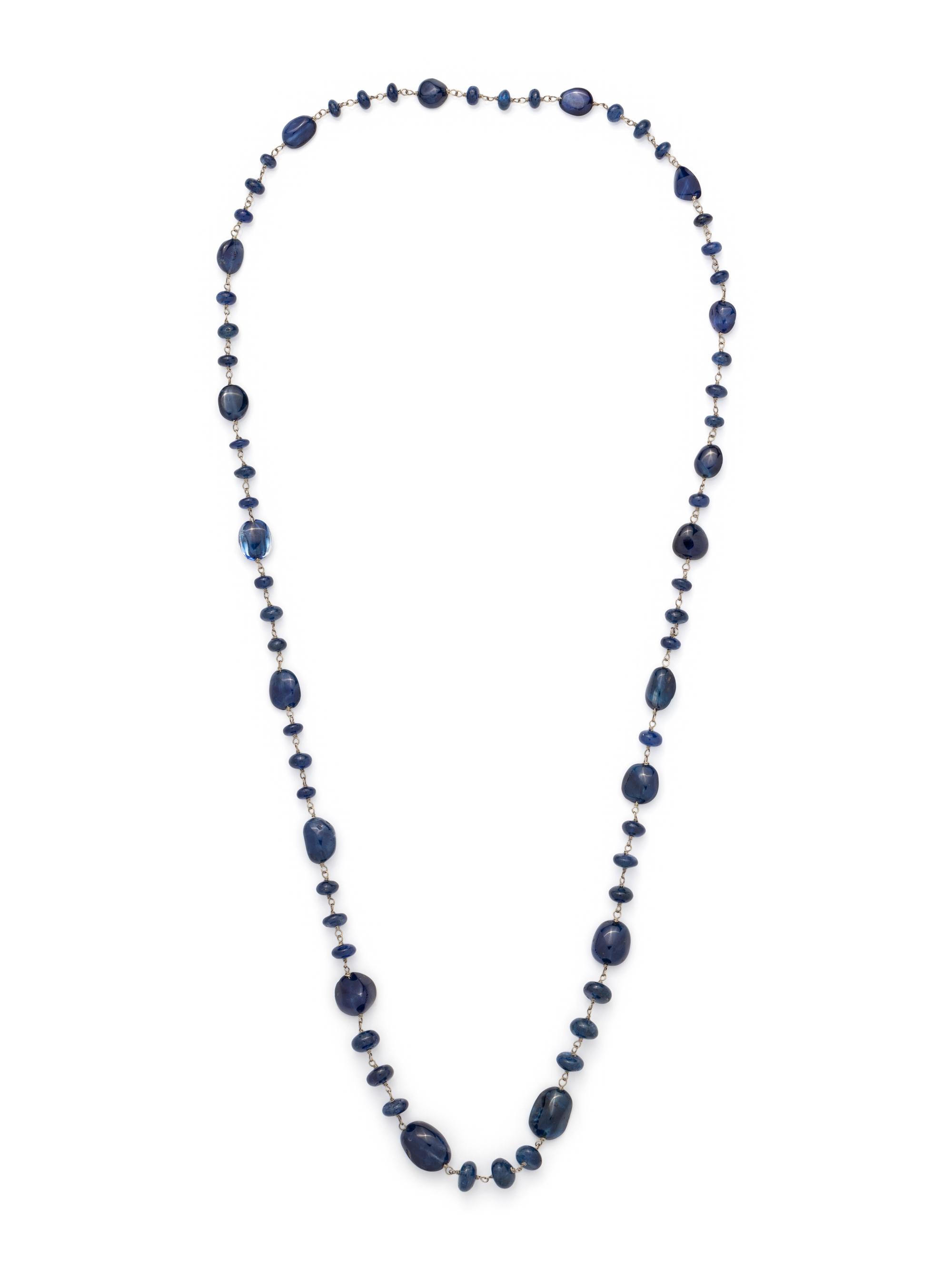 SAPPHIRE BEAD NECKLACE