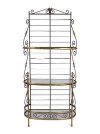 A French Brass and Iron Baker's Rack