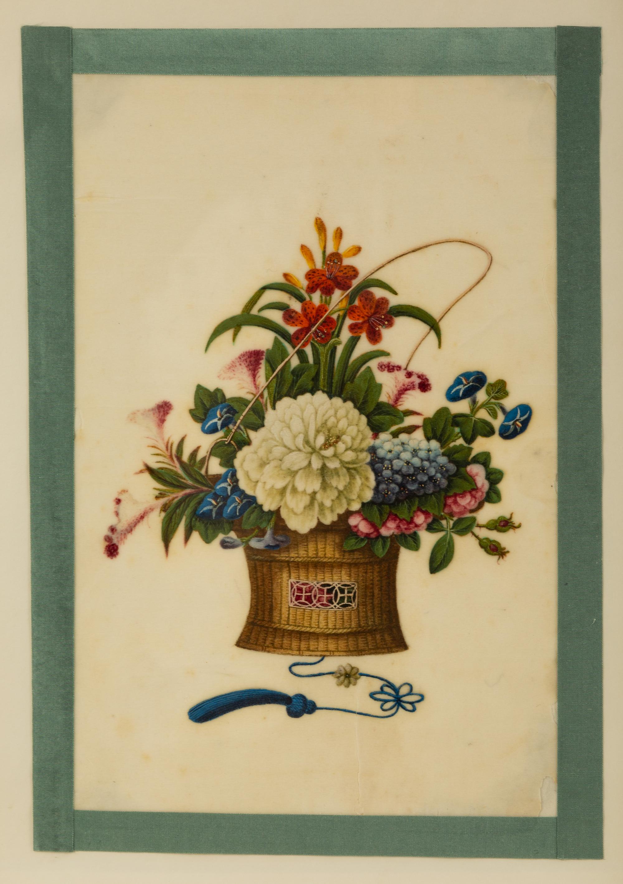 A Set of Four Chinese Export Pith Paintings — EARLY 20TH CENTURY