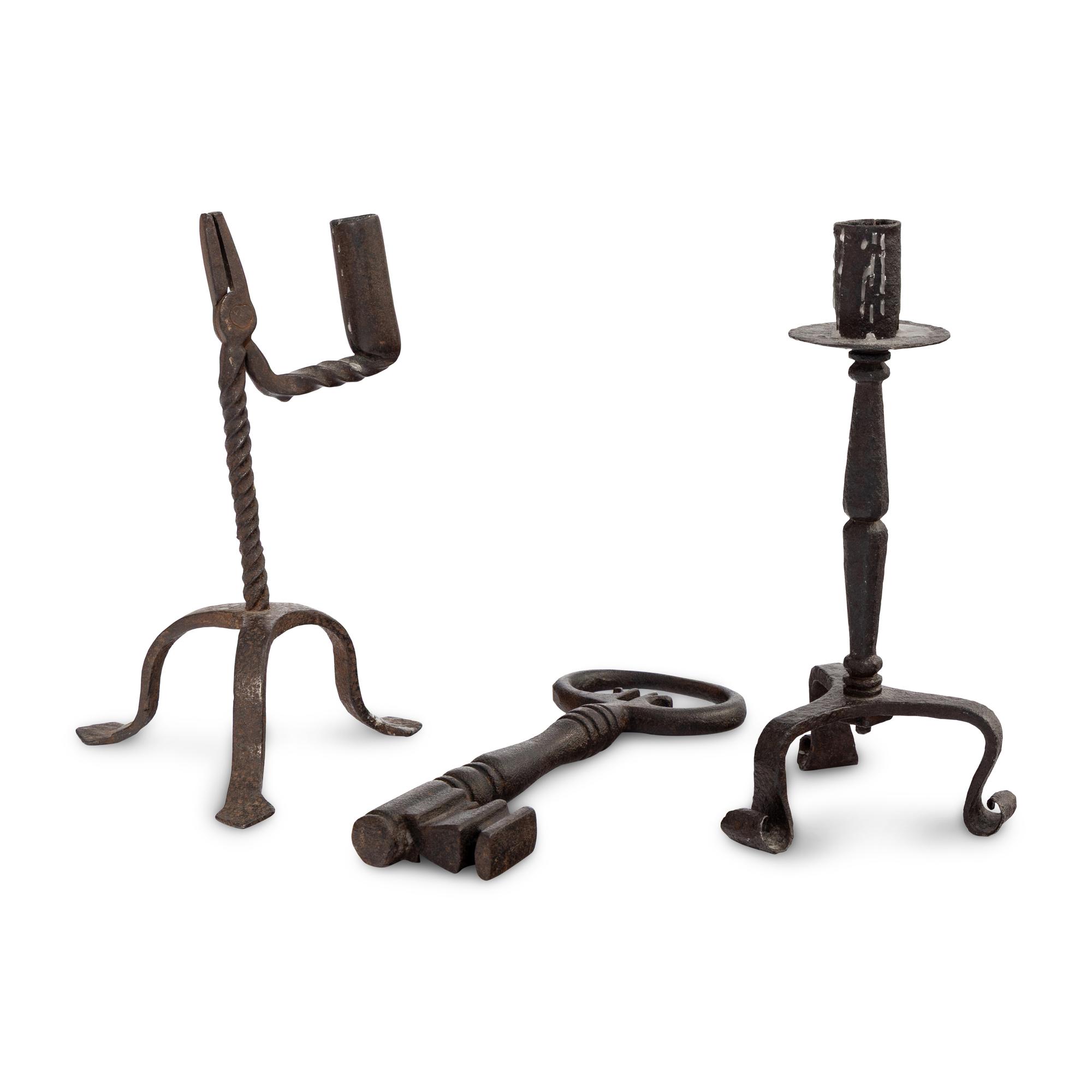 A Group of Three English Iron Articles
