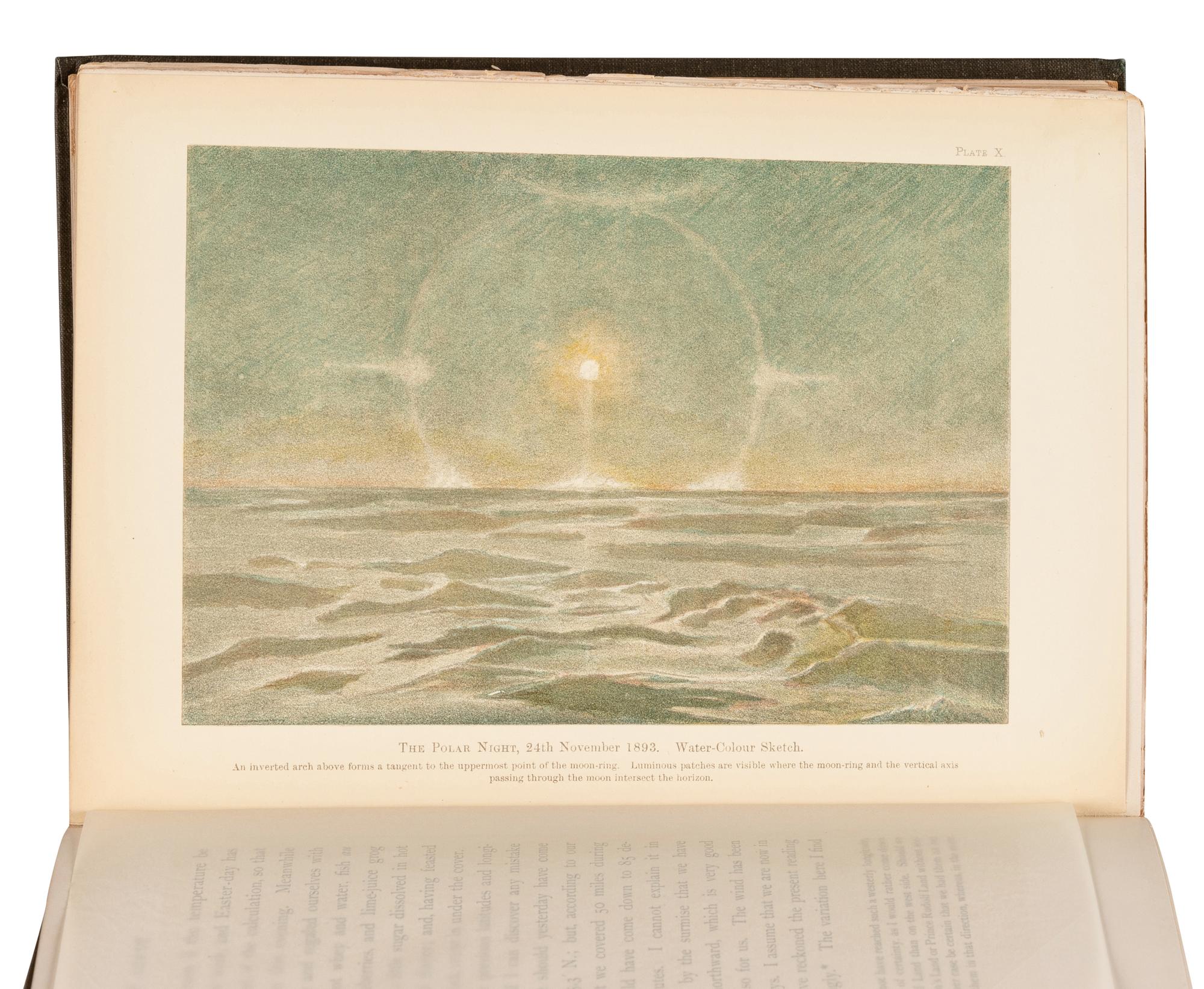 [POLAR/ARCTIC EXPLORATION]. NANSEN, Fridtjof Wedel-Jarlsberg (1861-1930). Farthest North . New York: Harper & Brothers Publishers, 1897.
