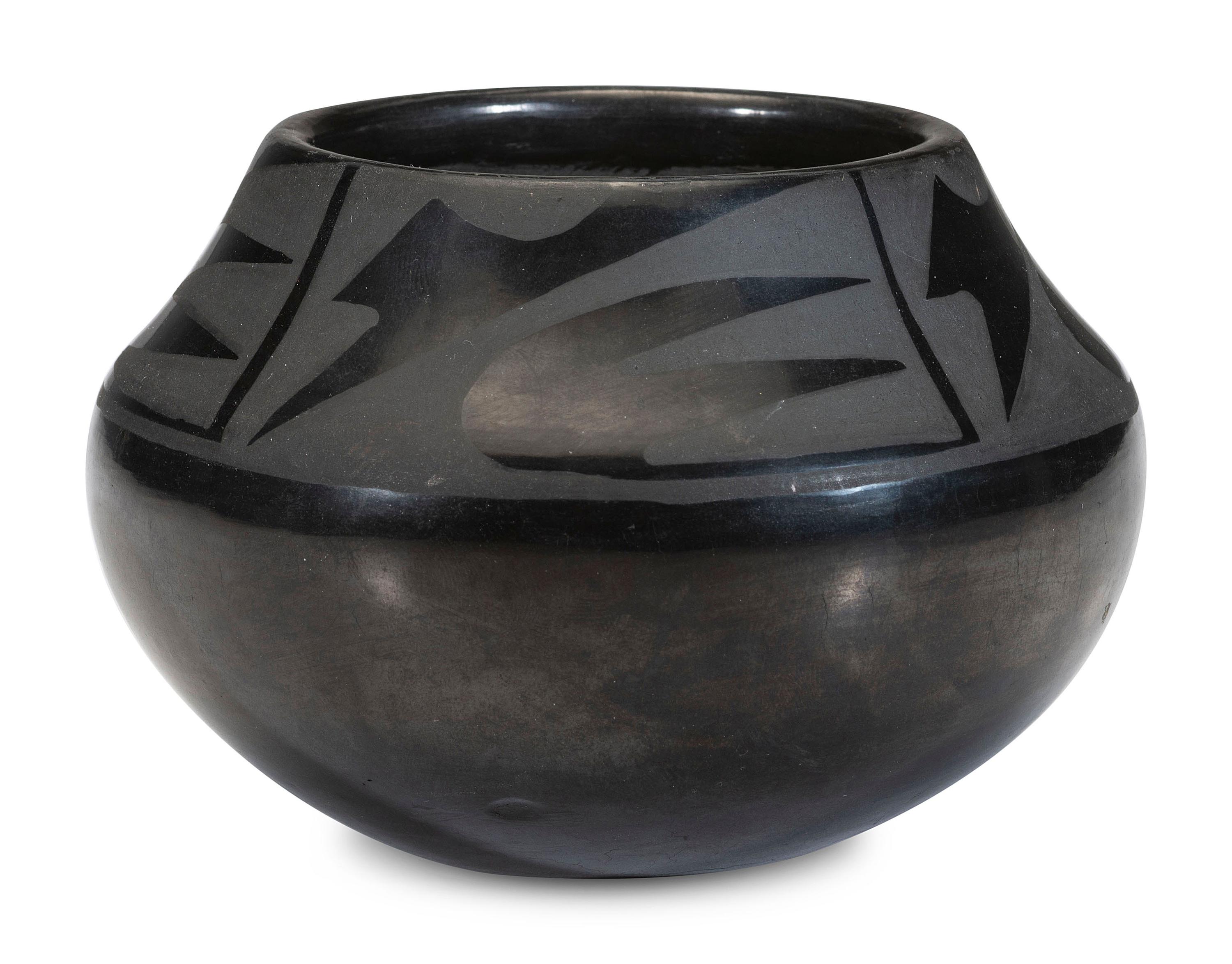 Blackware Pottery Jar