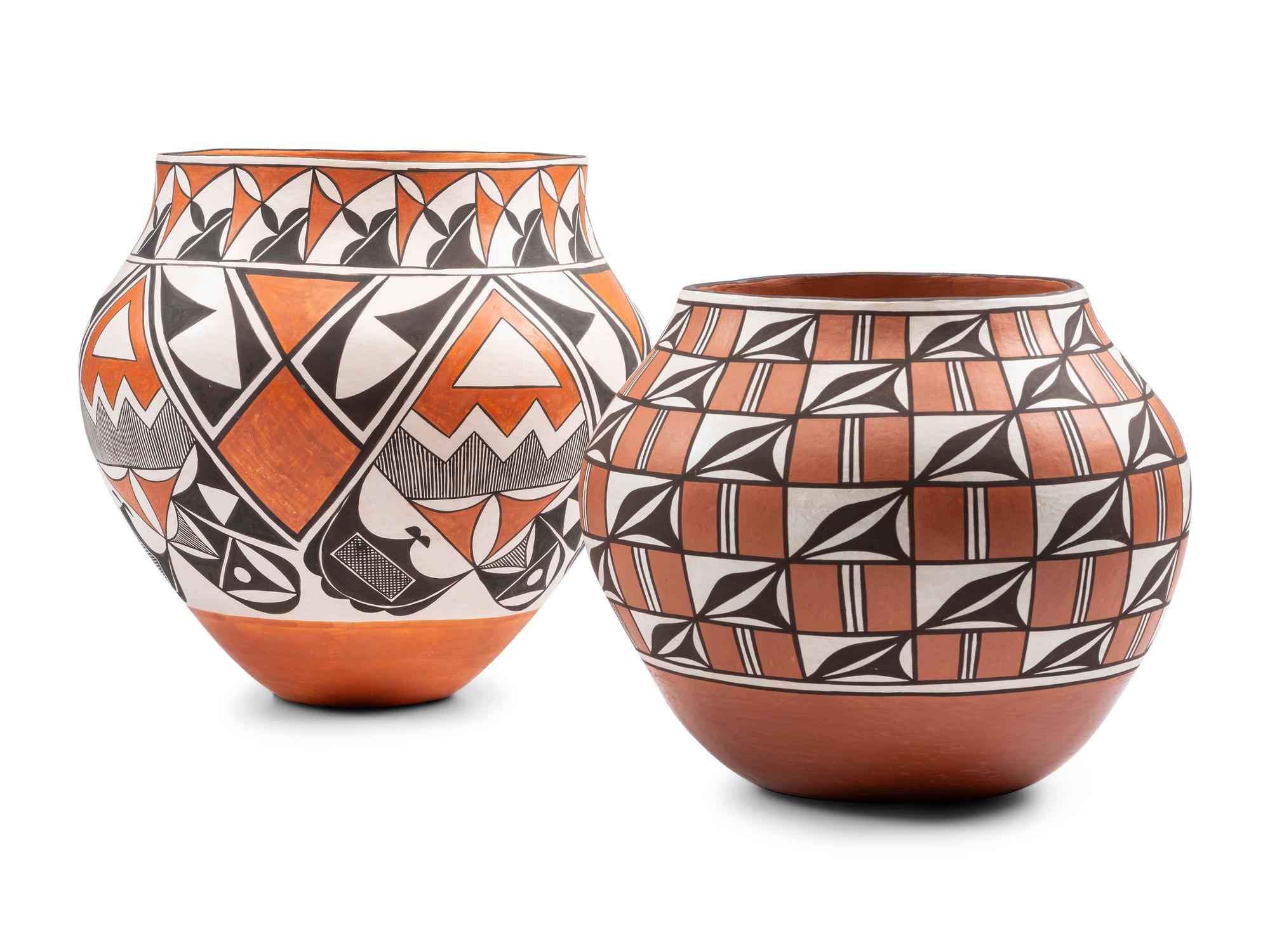 Polychrome Pottery Jars