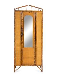 A Victorian Bamboo and Rattan Armoire