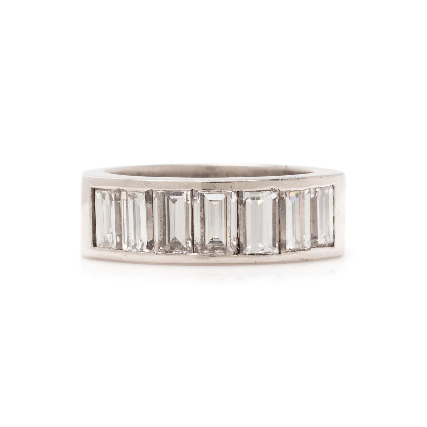 PLATINUM AND DIAMOND RING