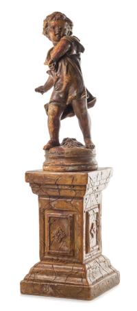 A Composition Neoclassical Style Figure Height overall 43 1/2 inches. — 20TH CENTURY