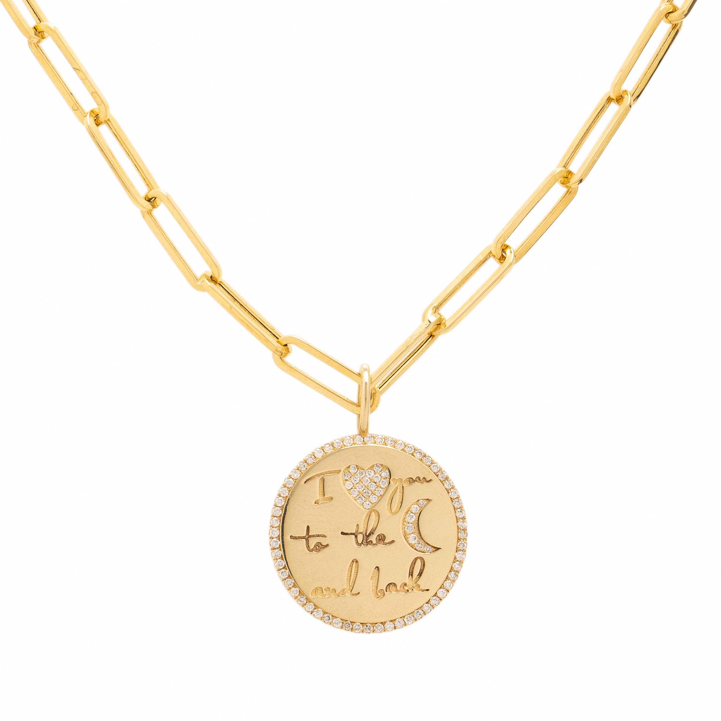 Yellow Gold and Diamond Pendant Necklace