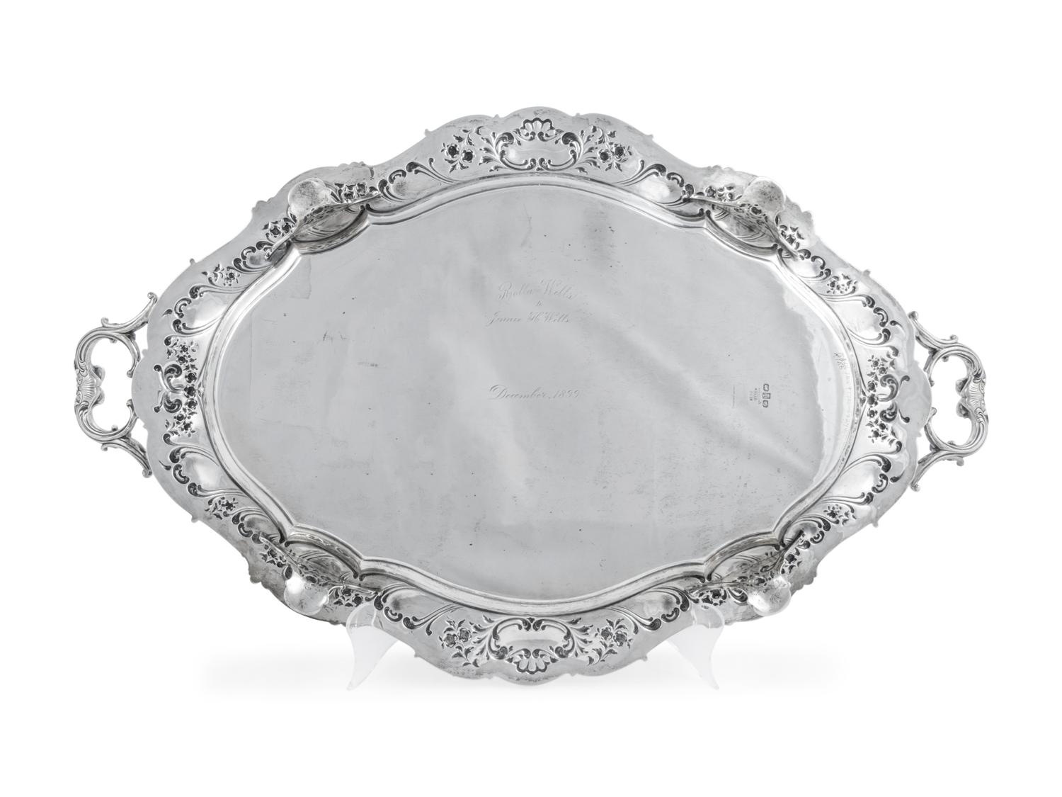 An American Silver Serving Tray