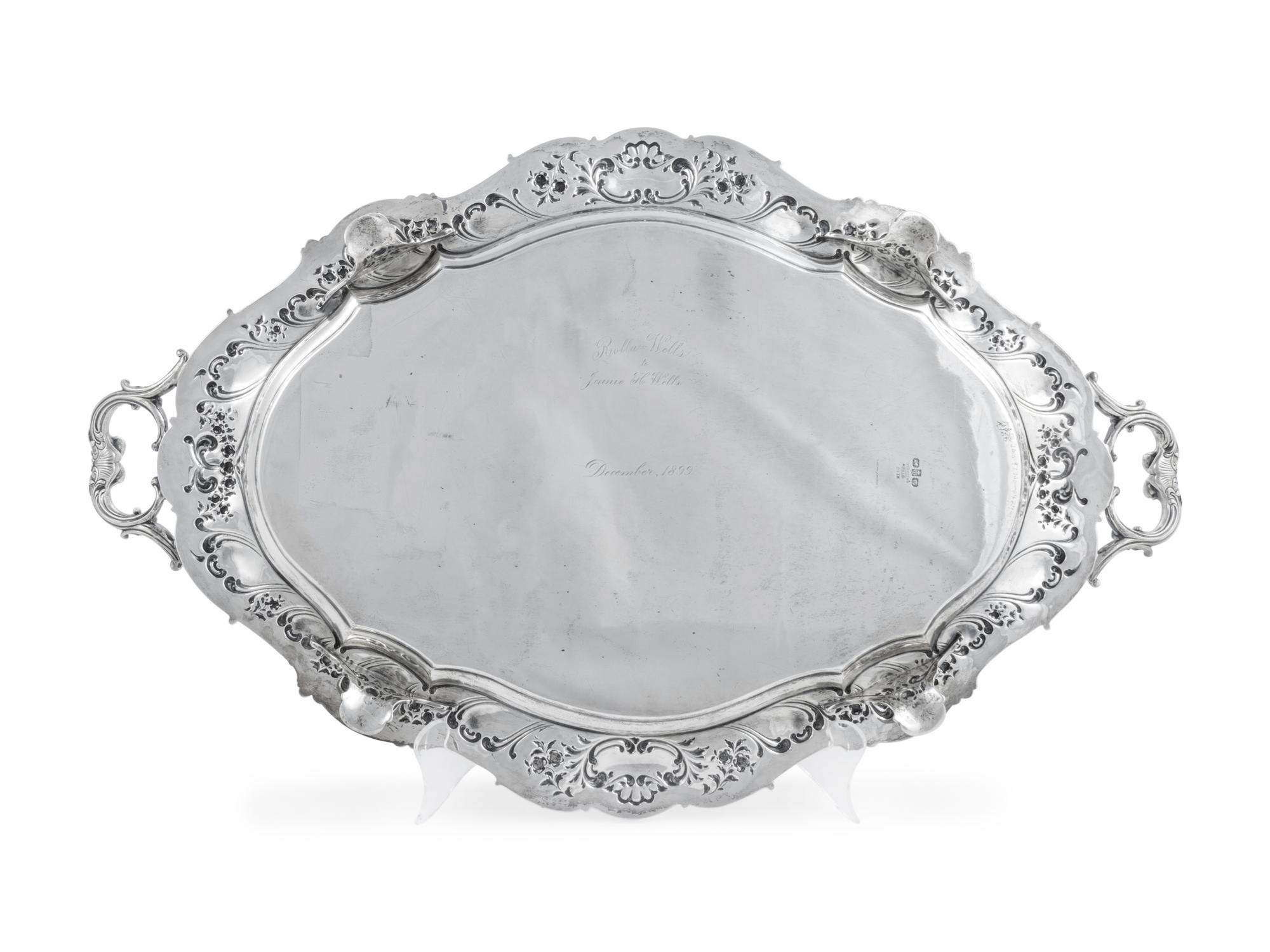 An American Silver Serving Tray