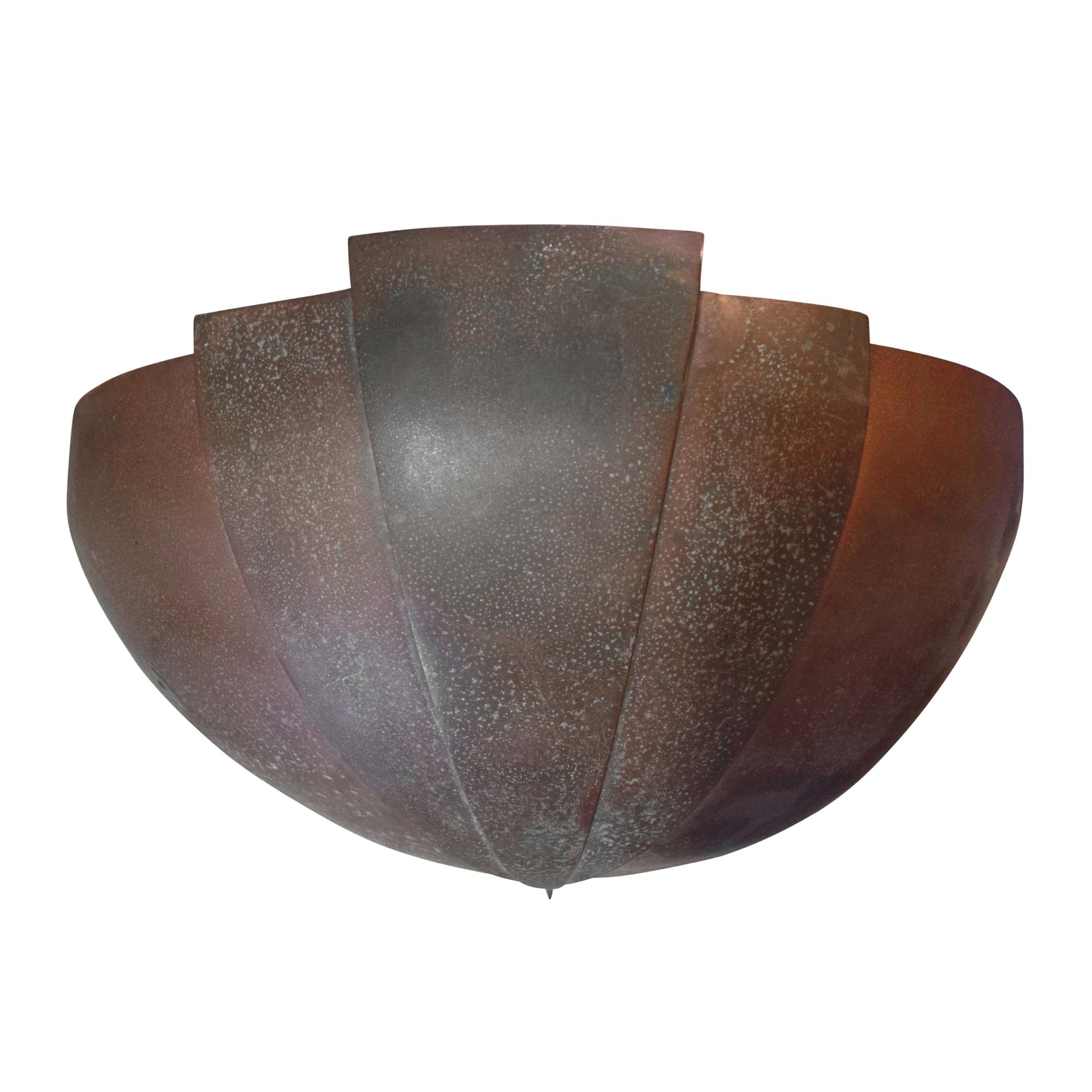 An Art Deco Copper Sconce 14" W x 7.5" D x 8" H — England, Circa 1920