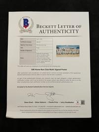 A 500 Home Run Club Signed Autograph Ron Lewis Limited Edition Print (Beckett Authentication Services Letter BAS Certified)