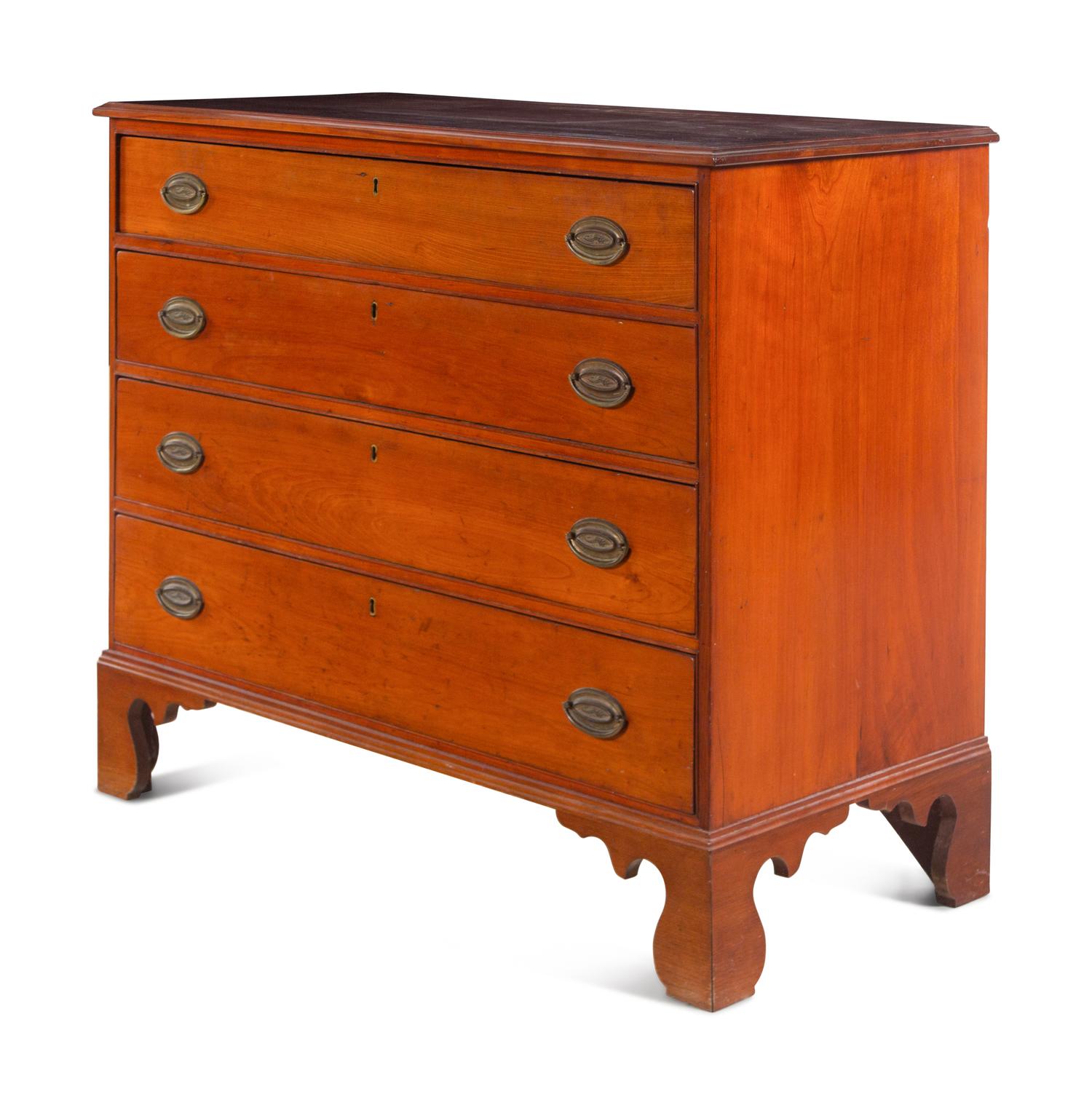 A Chippendale Cherrywood Chest of Drawers
