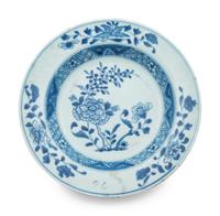 A Group of Six Chinese Export Blue and White Porcelain Plates