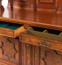 A French Walnut and Burl Walnut Buffet à Deux Corps