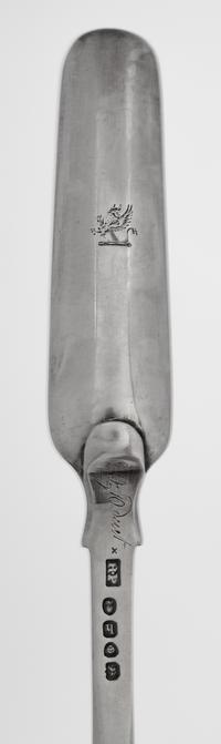 A Group of Four Georgian Silver Marrow Scoops