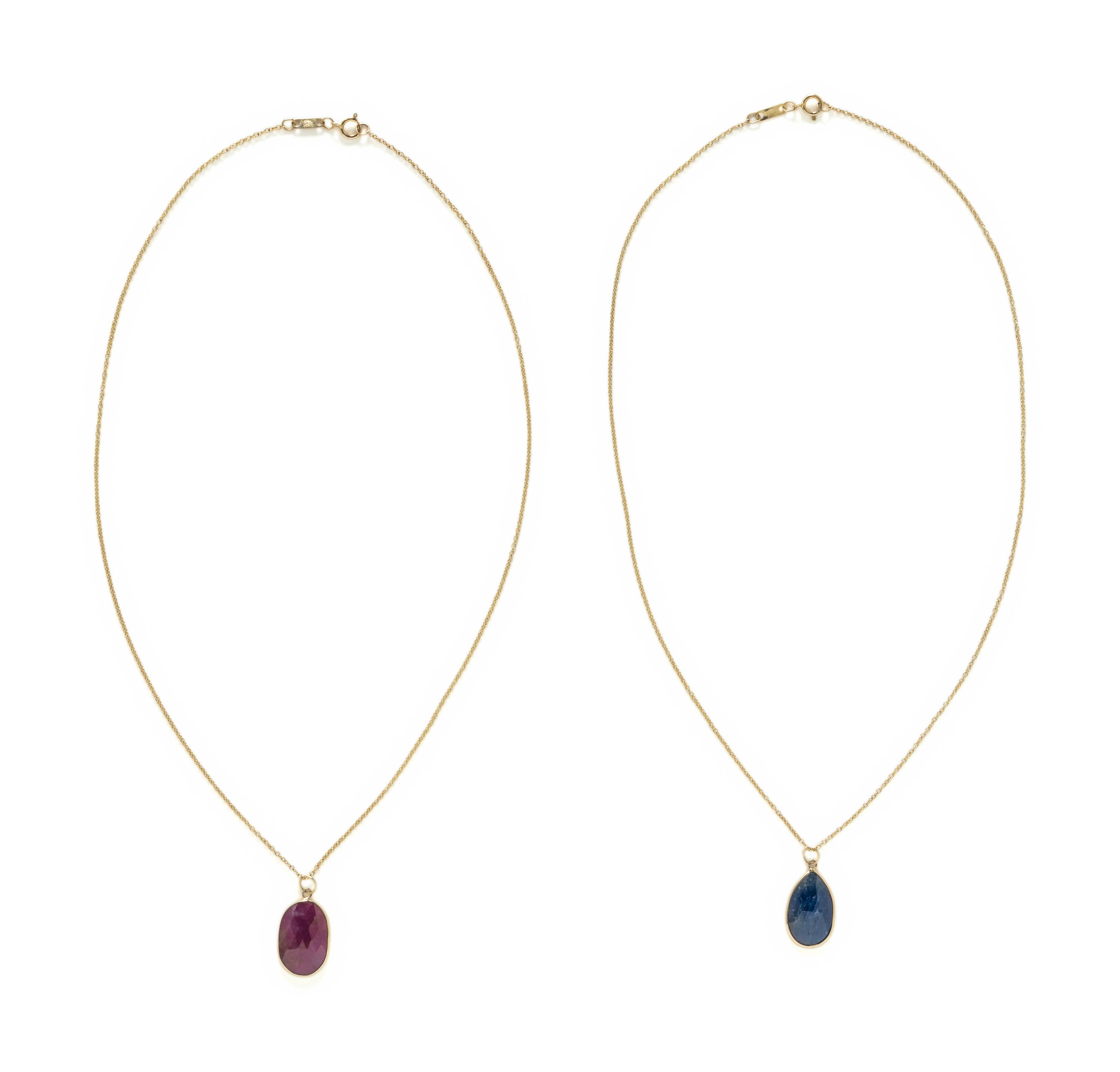 COLLECTION OF GEMSTONE NECKLACES