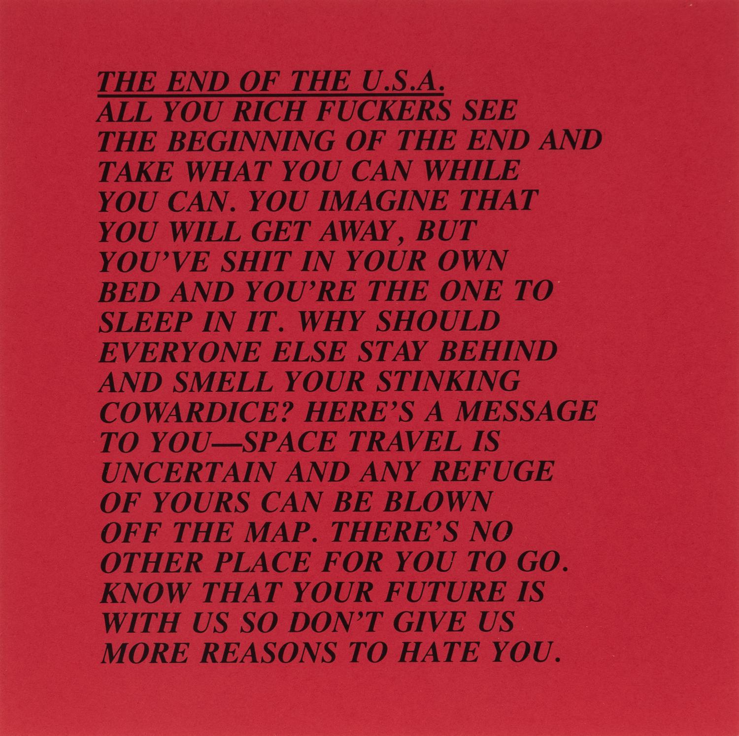 Jenny Holzer (American, b. 1950) — Inflammatory Essays (set of twelve), 1979-82