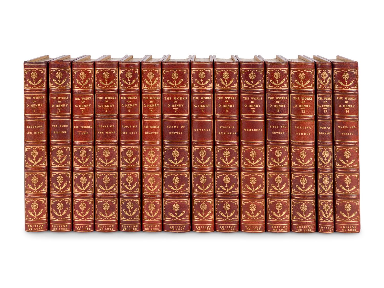 PORTER, William Sydney ("O. Henry"). The Complete Writings of O. Henry. Gordon Grant, illustrator. Garden City, NY: Doubleday, Page and Company, 1917.