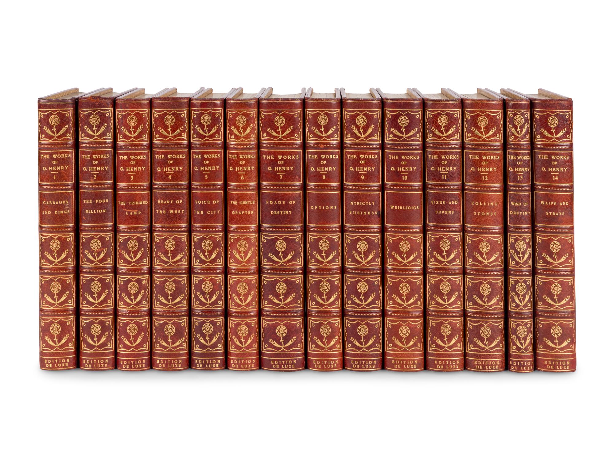 PORTER, William Sydney ("O. Henry"). The Complete Writings of O. Henry. Gordon Grant, illustrator. Garden City, NY: Doubleday, Page and Company, 1917.