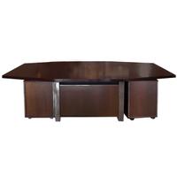 A Hexagonal Mid Century Executive Desk 95" W x 39" D x 29.5" H — Italy, Mid-20th Century