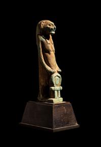 An Egyptian Faience Thoueris-Ipet