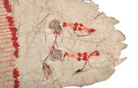 Plains Quilled Buffalo Hide Robe