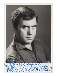 [20TH-CENTURY OPERA SINGERS]. A group of 6 photographs or photographic postcards of opera singers, most signed, from the 1950s-1960s, comprising images of:
