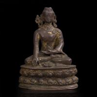 A copper alloy figure of Akshobhya 不动金刚铜造像 Possibly Nepal, 14th-16th century or earlier ???????? ??????????