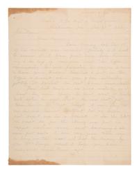 [CIVIL WAR]. Letter to wife of CSA soldier "kiled by northern foe," about his death & field burial.